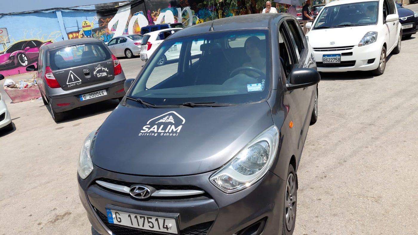 Salim Driving School training car in Sarba
